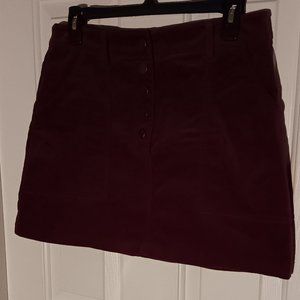 Forever 21 Maroon Mini Skirt